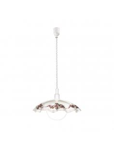 EGLO 3041 - VETRO Crystal Pendant Lamp in White Acrylic and Satin Glass