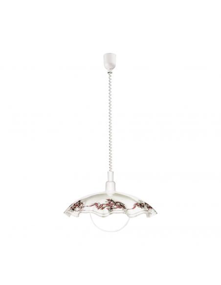 EGLO 3041 - VETRO Crystal Pendant Lamp in White Acrylic and Satin Glass