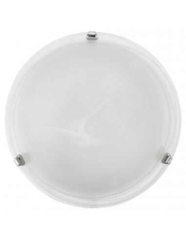 EGLO 7186 - SALOME Lámpara de Salón en Acero cromo y Vidrio alabastro