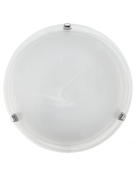 EGLO 7186 - SALOME Lámpara de Salón en Acero cromo y Vidrio alabastro