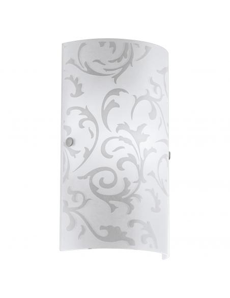 EGLO 90049 - AMADORA Living Room Lamp in Matte Nickel Steel and Printed Glass