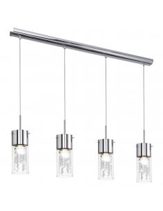 EGLO 90696 - DIAMOND Crystal Pendant Lamp in Chrome Steel and Glass, crystal