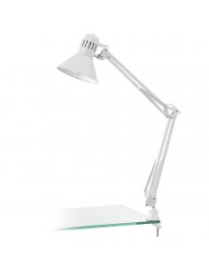 EGLO 90872 - FIRMO Office Lamp in Steel, glossy white plastic