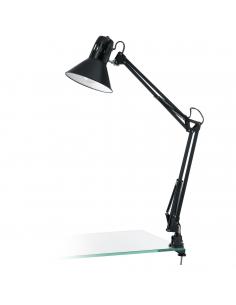 EGLO 90873 - FIRMO Office Lamp in Steel, glossy black plastic