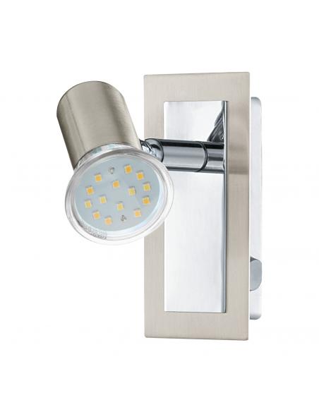 EGLO 90914 - ROTTELO Living Room Lamp in Matte Nickel-Steel, Chrome