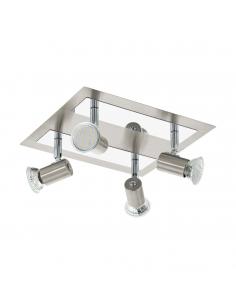 EGLO 90916 - ROTTELO Living Room Lamp in Matte Nickel-Steel, Chrome