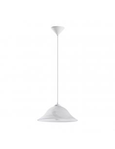 EGLO 90978 - ALBANY Crystal Pendant Lamp in White Acrylic and Alabaster Glass