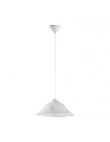EGLO 90978 - ALBANY Crystal Pendant Lamp in White Acrylic and Alabaster Glass