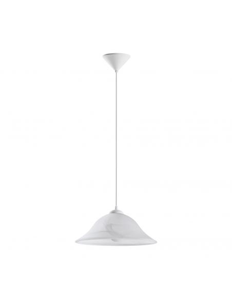 EGLO 90978 - ALBANY Crystal Pendant Lamp in White Acrylic and Alabaster Glass