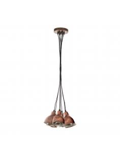 7-light pendant lamp copper...