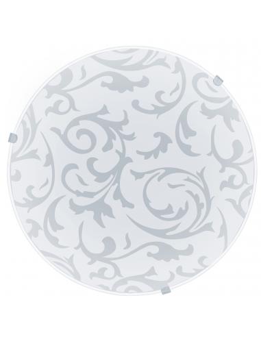 EGLO 91236 - MARS Living Room Lamp in White Steel and Satin Glass