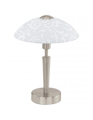 EGLO 91238 - ONLY Living Room Lamp in Matte Nickel-Steel and Satin Glass