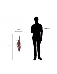 Flor Seca Artificial Decorativa Pampasgräs 2