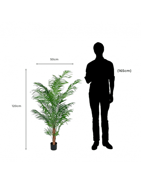 Measurements and proportion of Decorative Artificial Palm Tree Areca Palm 120 cm 7149120