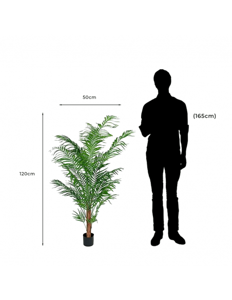 Medidas y proporción de Palmera Artificial Decorativa Areca Palm 120 cm 7149120