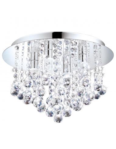 4-light G9 glass ceiling lamp - EGLO Almonte