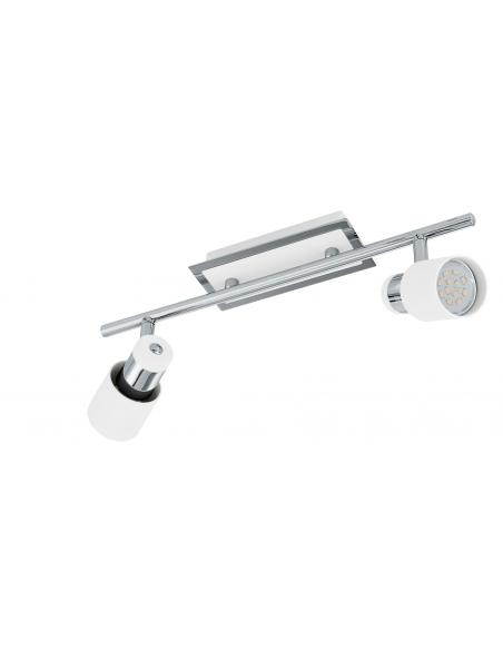 EGLO 92085 - DAVIDA Living Room Lamp in Chrome Steel, white