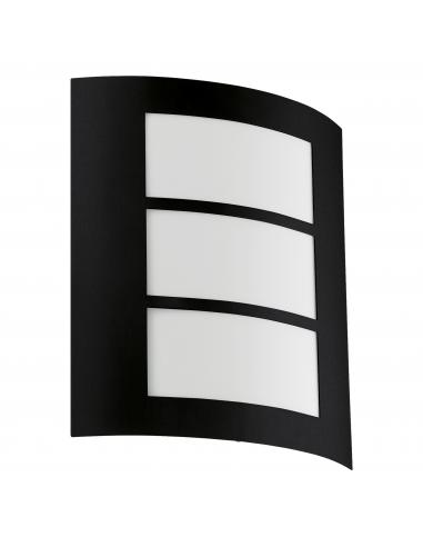 E27 black outdoor wall light - EGLO City