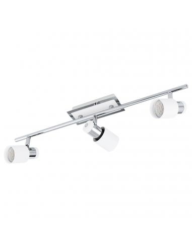 EGLO 92086 - DAVIDA Living Room Lamp in Chrome Steel, white