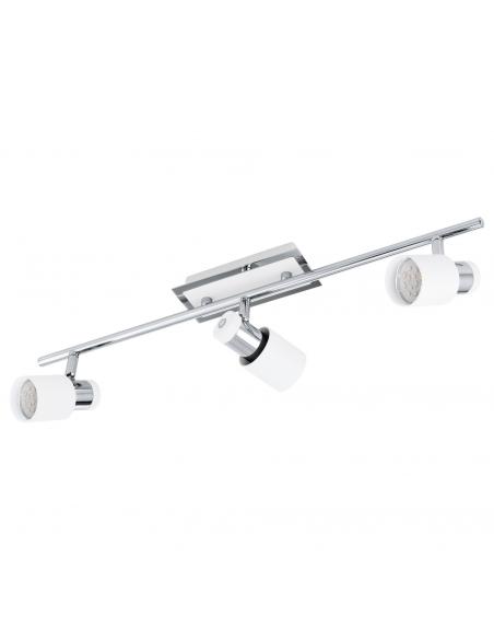 EGLO 92086 - DAVIDA Living Room Lamp in Chrome Steel, white