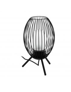 Black galvanized steel lamp IP44 - EGLO Fusignano