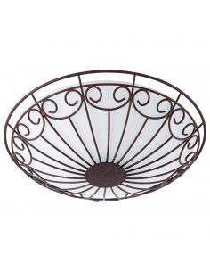 EGLO 92143 - COLTI Living Room Lamp in antique brown steel and satin glass