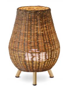 Wicker lamp 30 cm rechargeable battery - NEWGARDEN Saona