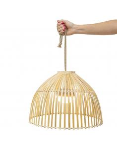 Natural fiber pendant lamp without cables - NEWGARDEN Reona