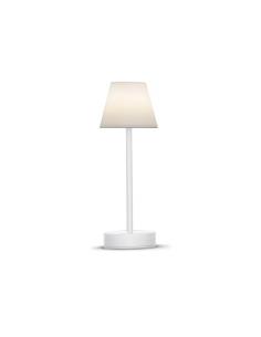 White wireless table lamp -...