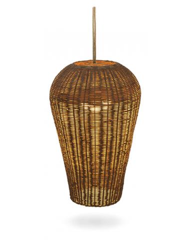 Natural fiber pendant lamp without cables - NEWGARDEN Saona