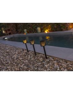 Black 5 in 1 solar lamp and battery - NEWGARDEN Greta 2