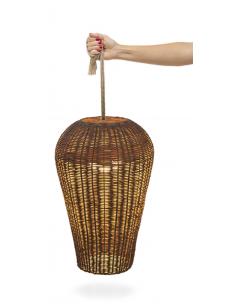 Natural fiber pendant lamp without cables - NEWGARDEN Saona 2