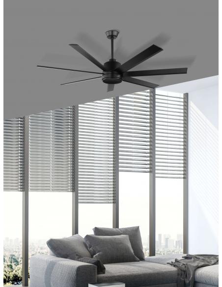 Ventilador con luz y función inversa