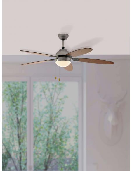 CeilingFan with light and reverse function Ø135