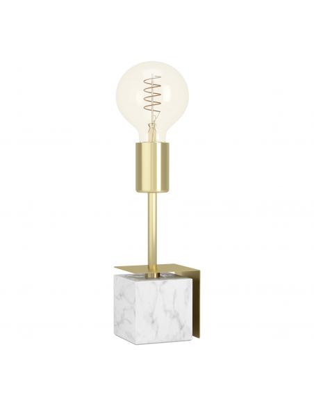 Lámpara de mesa marmol y acero dorado - Eglo Carmita