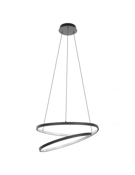 Lámpara colgante LED diseño blanco y negro - Eglo Ruotale