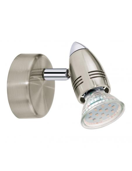 EGLO 92641 - MAGNUM-LED Living Room Lamp in Matte Nickel Steel, Chrome