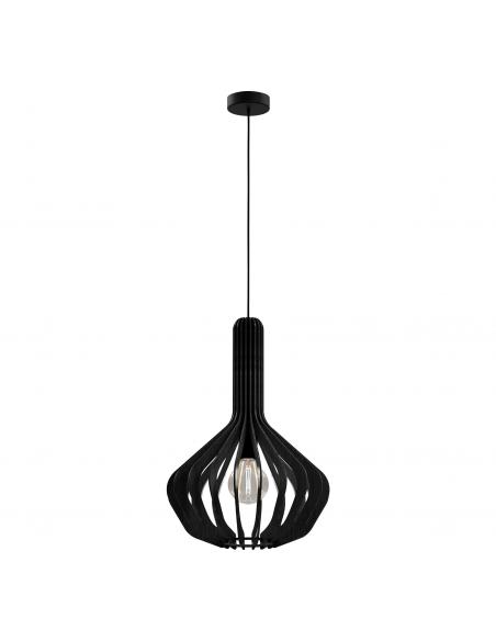 Black wood pendant lamp - EGLO Velasco