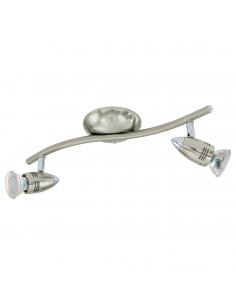 EGLO 92642 - MAGNUM-LED Living Room Lamp in Matte Nickel Steel, Chrome