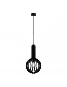 Black wooden pendant lamp - EGLO Velasco
