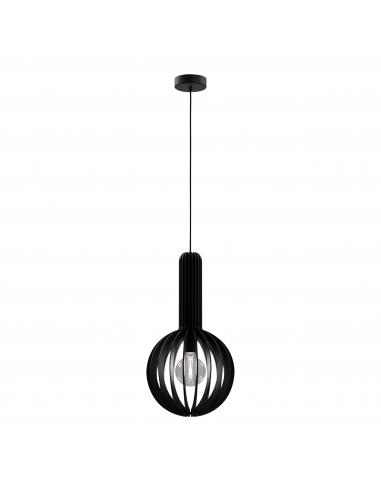 Black wooden pendant lamp - EGLO Velasco