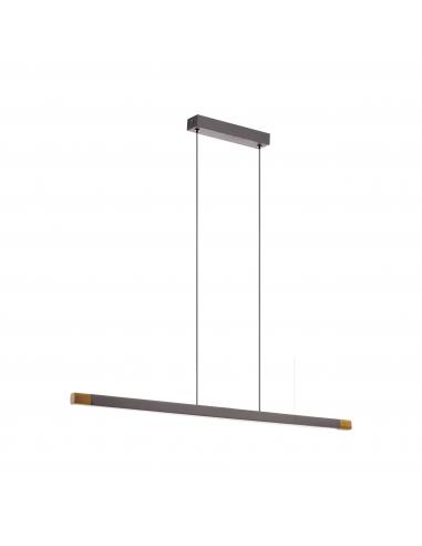 Lisciana aluminum gray LED pendant lamp - EGLO