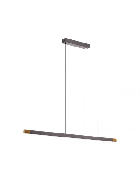 Lisciana aluminum gray LED pendant lamp - EGLO