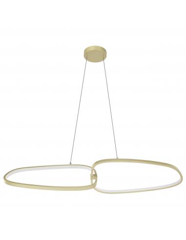 Lámpara colgante LED dorada de diseño - Eglo Lodosa