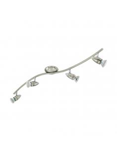 EGLO 92644 - MAGNUM-LED Living Room Lamp in Matte Nickel Steel, Chrome