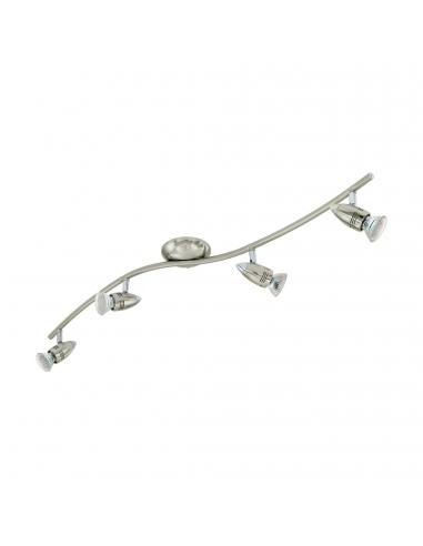 EGLO 92644 - MAGNUM-LED Living Room Lamp in Matte Nickel Steel, Chrome