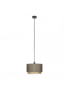 Cappuccino pendant lamp with wood - EGLO Marchena