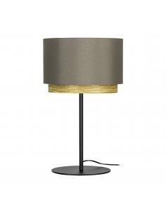 Cappuccino table lamp with wood - EGLO Marchena