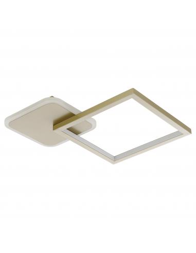 Golden square LED ceiling lamp - EGLO Gafares