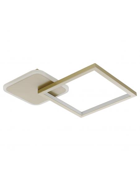 Lámpara de techo LED dorada cuadrado - Eglo Gafares